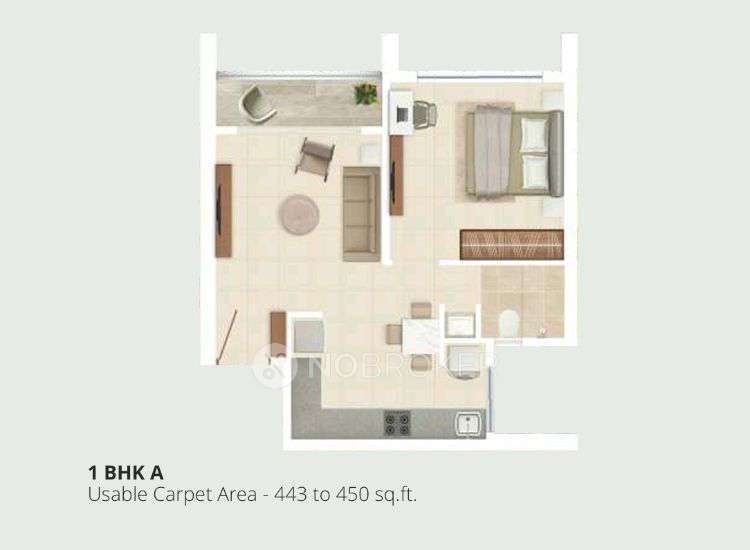 1 BHK Flat In Rohan Harita For Sale  In Tathawade