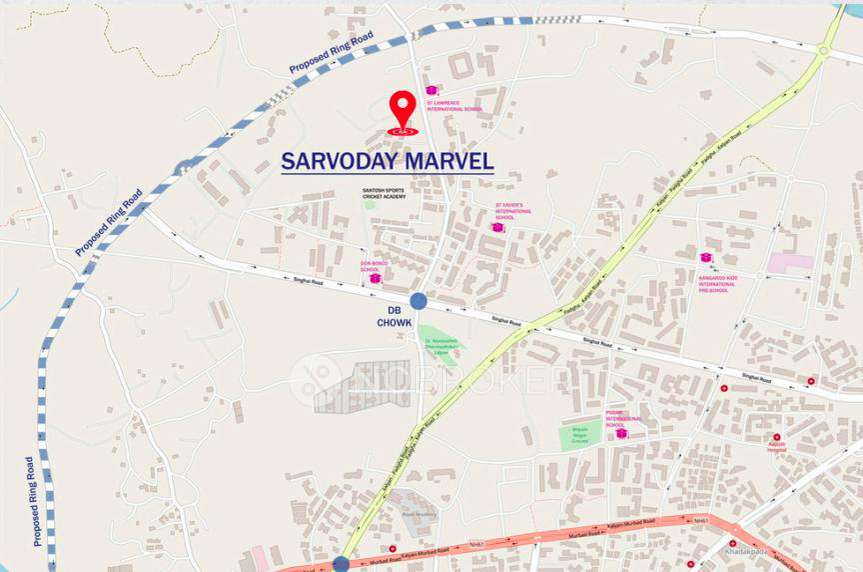 1 BHK Flat In Sarvoday Marvel For Sale  In Kalyan