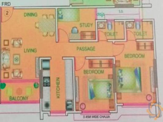 2 BHK Flat In Mozaic Bag E Noor Chsl For Sale  In Malad East