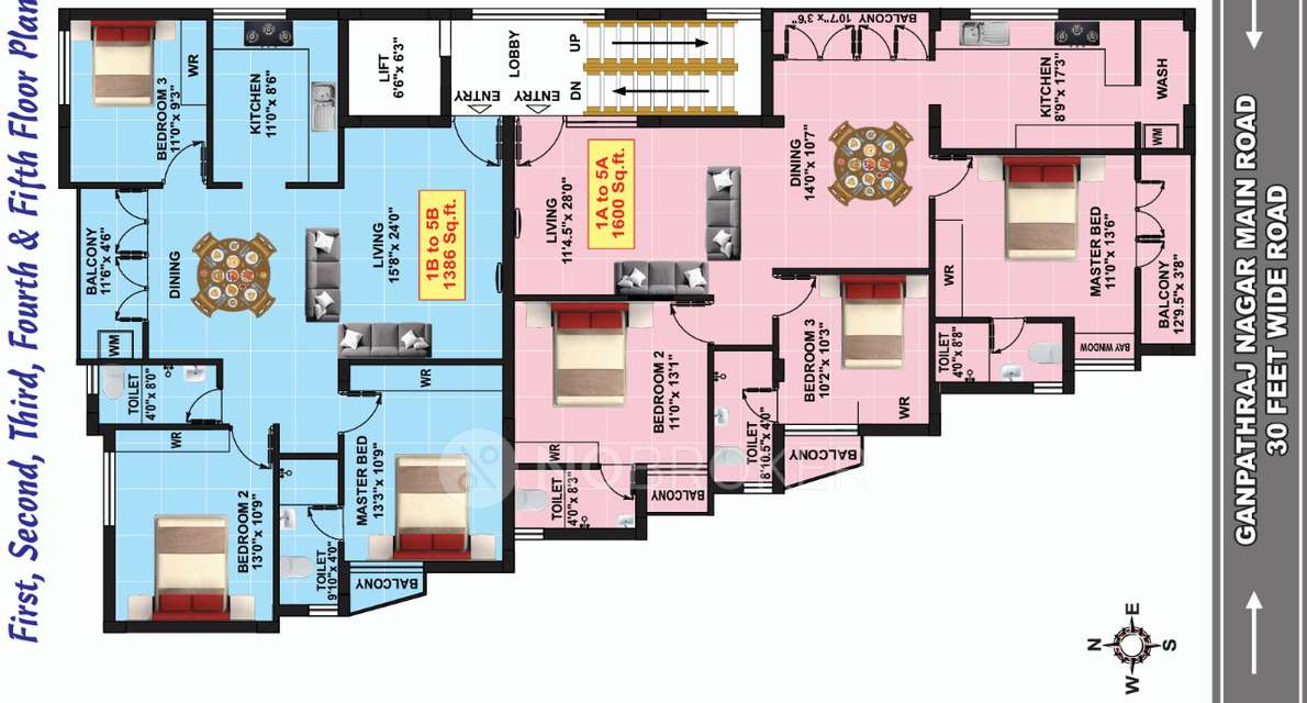 3 BHK Flat In Psp Palace Apartment  For Sale  In Virugambakkam