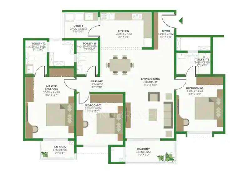 3 BHK Flat In Godrej Woods For Sale  In Thanisandra