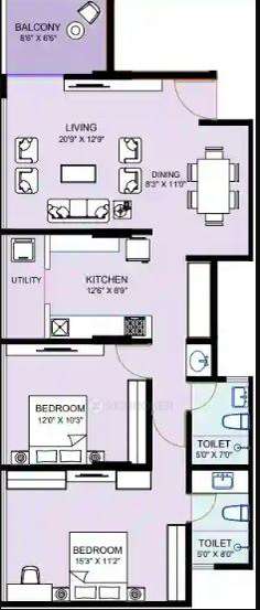 2 BHK Flat In Deshpande Mountain View For Sale  In Shivaji Nagar