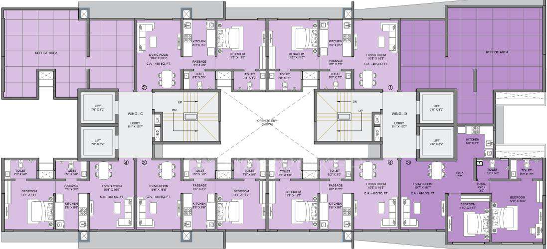 1 BHK Flat In Ajmera Boulevard For Sale  In 5rrq+c4r, Malad, Kanchpada, Malad West, Mumbai, Maharashtra 400064, India