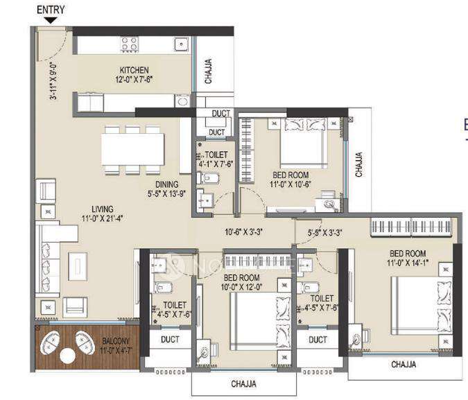3 BHK Flat In Royal Bliss For Sale  In Malad West
