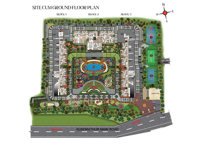 2 BHK Flat In Casagrand Massimo For Sale  In Thandlam