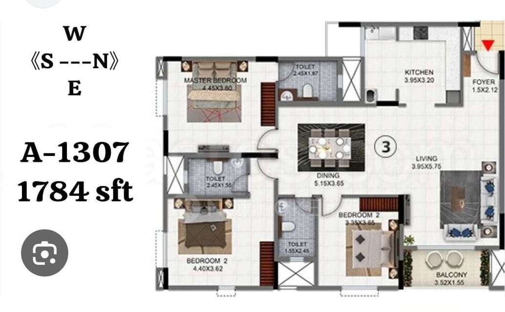 3 BHK Flat In Sattva Exotic For Sale  In Dwarka Nagar