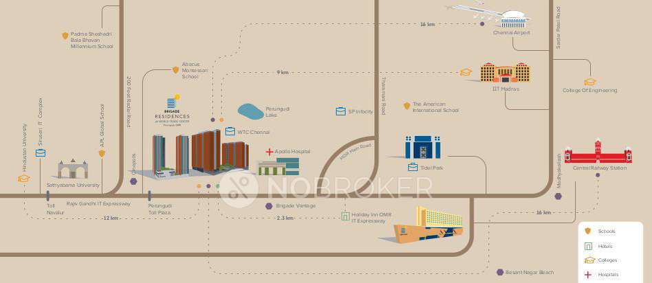 2 BHK Flat In Brigade Nebula For Sale  In Omr