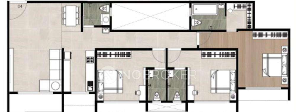 3 BHK Flat In Metro The Presidential For Sale  In Thane West