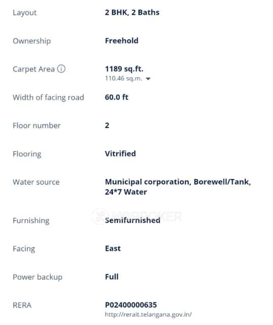 2 BHK Flat In Akshaya Residency For Sale  In Tcs Adibatla