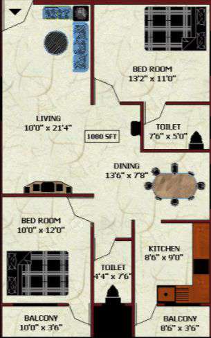 2 BHK Flat In Jana Jeeva Castle, Canara Bank Layout, Sahakar Nagar For Sale  In Jana Jeeva Castle, Sahakar Nagar, Kodigehalli, Bengaluru, Karnataka 560097, India