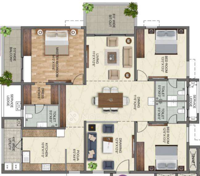 3 BHK Flat In Anvita High9 For Sale  In Kollur