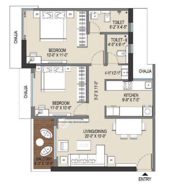 2 BHK Flat In Royal Bliss For Sale  In Malad West