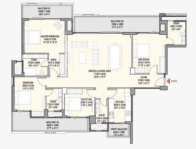 4 BHK Flat In Eldeco La Vida Bella For Sale  In Sector 12