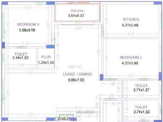 3 BHK Flat In Kaaviya Shyamala For Sale  In Adyar