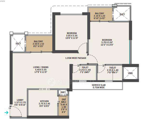 2 BHK Flat In Vtp Volare For Sale  In Hinjewadi