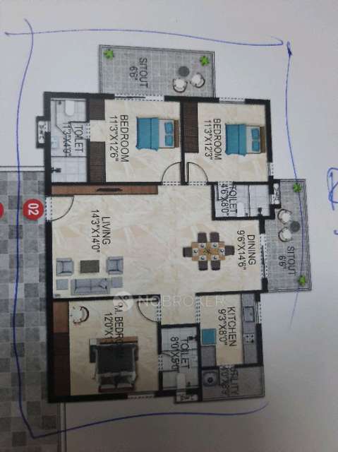 3 BHK Flat In Anvita Ivana For Sale  In Kollur