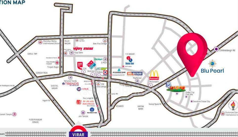 2 BHK Flat In Wadhwana Blu Pearl For Sale  In Virar West