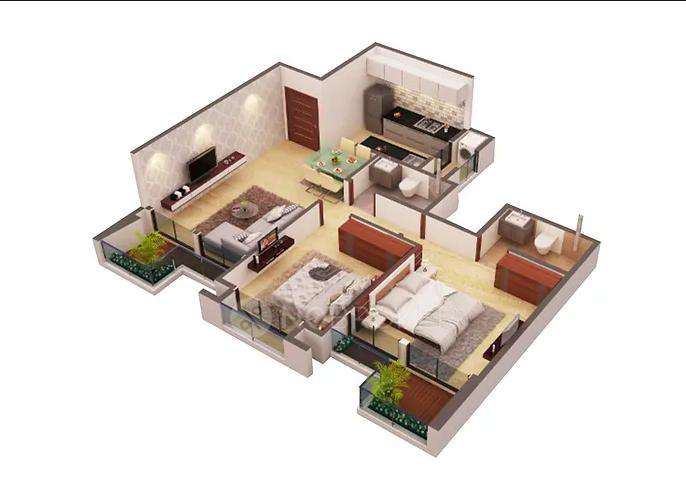 2 BHK Flat In Wadhwana Blu Pearl For Sale  In Virar West