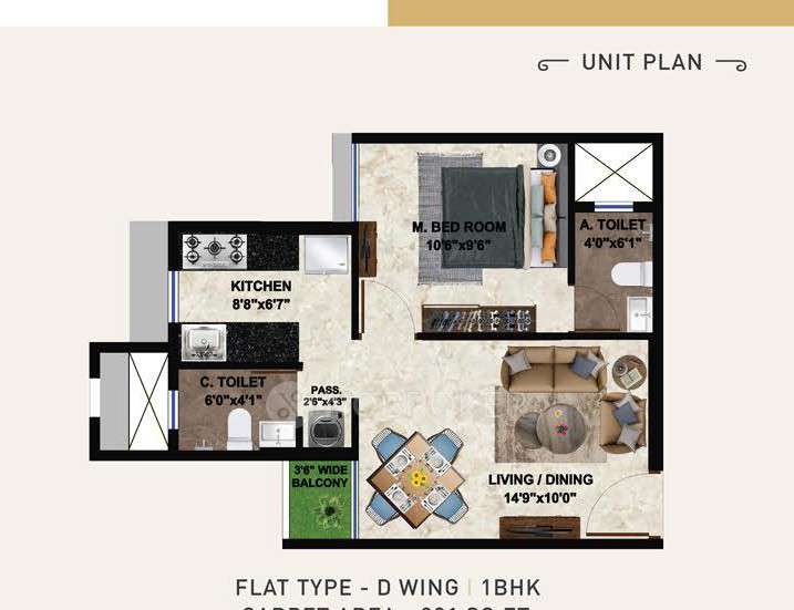 1 BHK Flat In Sigma Passcode Revolution For Sale  In Malad East