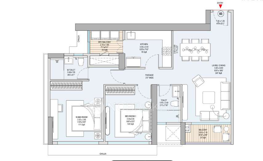 2 BHK Flat In Godrej Vistas For Sale  In Vikhroli East