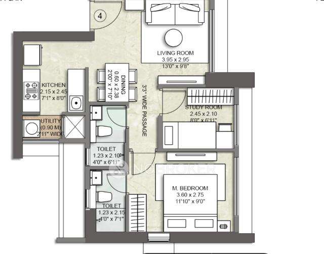 2 BHK Flat In Kalpataru Primera For Sale  In 41, Ram Maruti Nagar, Manpada, Thane, Maharashtra 400607, India