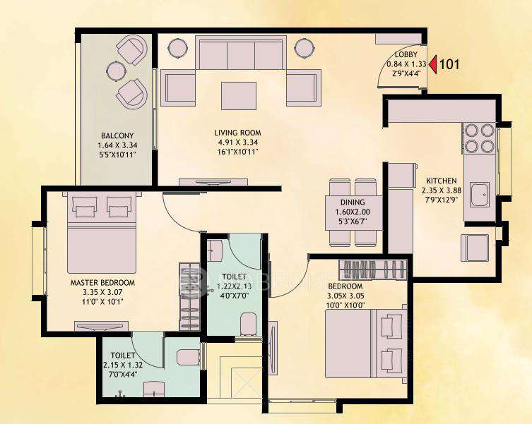2 BHK Flat In Dmk Stella For Sale  In Moshi