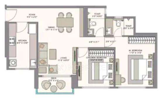 2 BHK Flat In Piramal Vana For Sale near Tulshet Pada