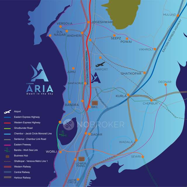 1 BHK Flat In Sanghvi Aria For Sale  In Santacruz East