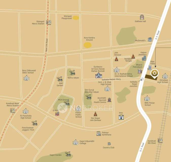 1 BHK Flat In Reliance Swastik For Sale  In Borivali West