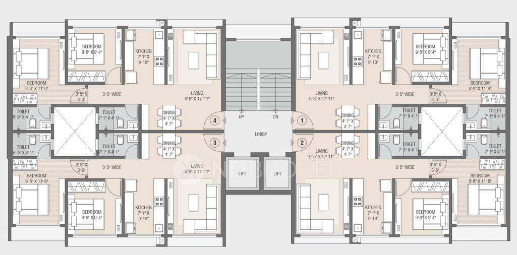 1 BHK Flat In Reliance Swastik For Sale  In Borivali West