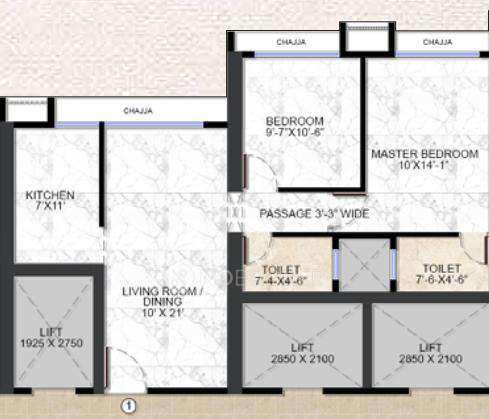 2 BHK Flat In Shreeji Gateway For Sale  In Kandivali West