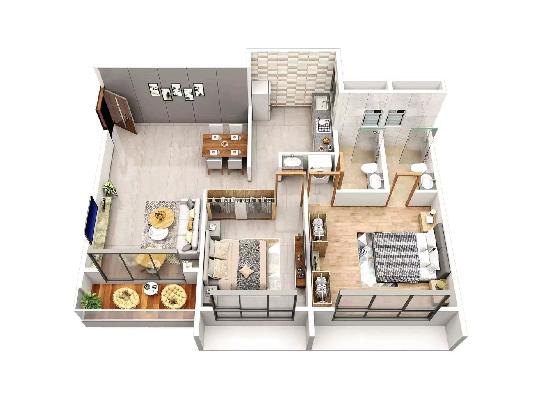 2 BHK Flat In Gami Isle Of Breeze For Sale  In Seawoods