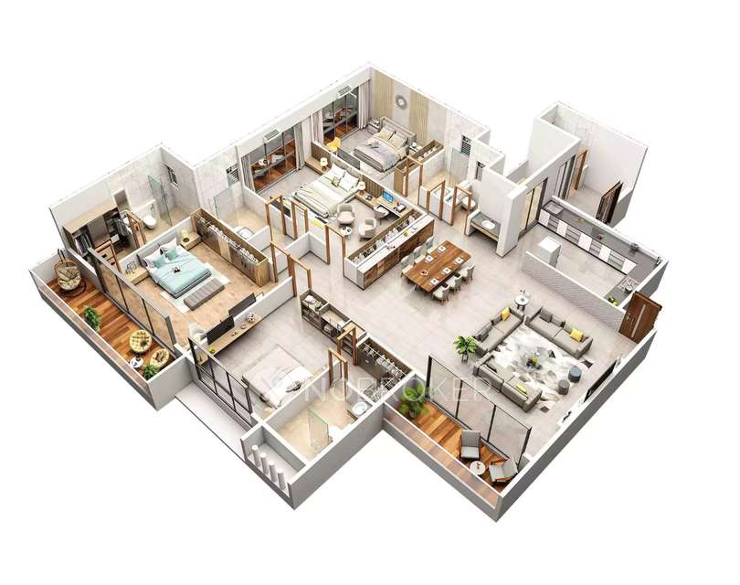 4 BHK Flat In Gami Isle Of Breeze For Sale  In Seawoods