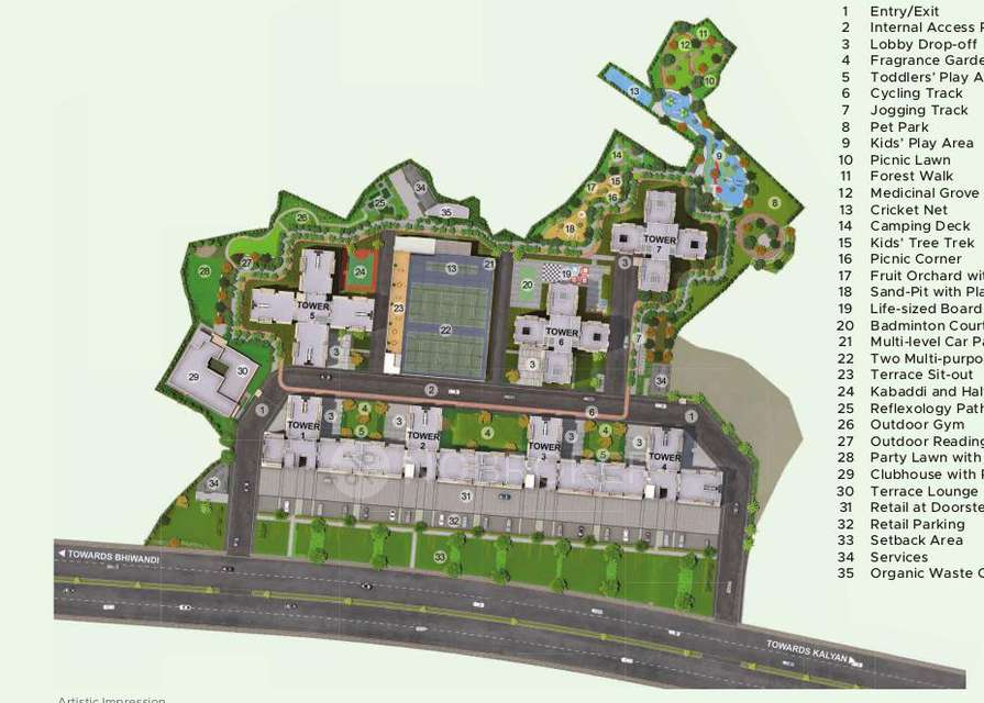 2 BHK Flat In Mahindra Happinest For Sale  In Kalyan