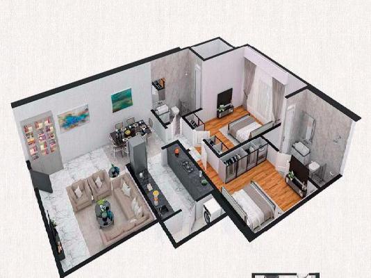 2 BHK Flat In Red Stone Azara Residences For Sale  In Mazgaon
