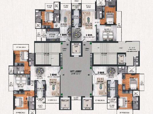 2 BHK Flat In Red Stone Azara Residences For Sale  In Mazgaon