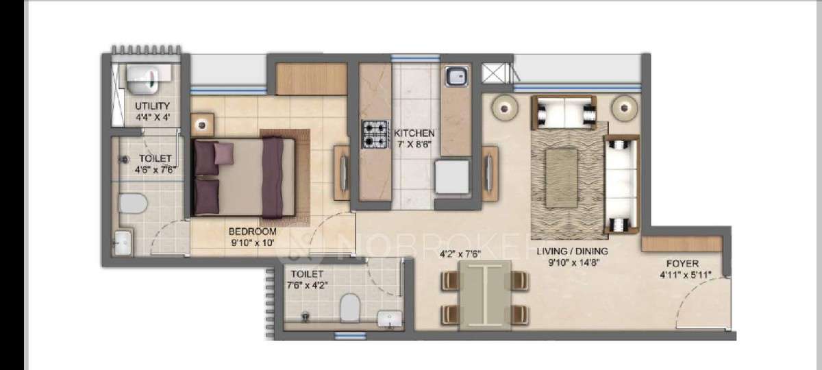 1 BHK Flat In Lodha Upper Thane Casa Eden For Sale  In Mumbai