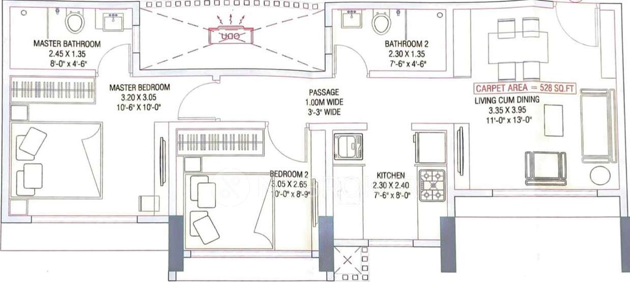 2 BHK Flat In Antariksh Ace, Bandra East For Sale  In Bandra East