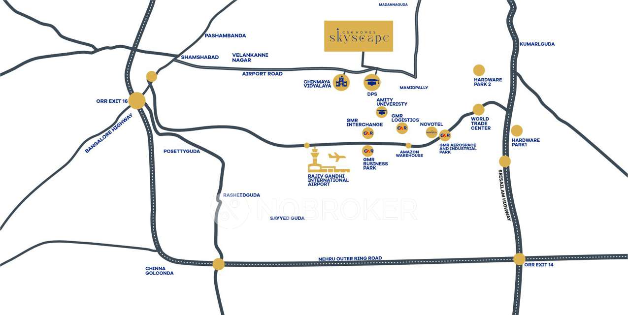 3 BHK Flat In Csk Skyscape For Sale  In Mamidipally