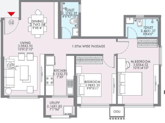 2 BHK Flat In Hubtown Seasons For Sale  In Chembur