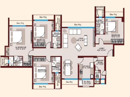 4 BHK Flat In Neelkanth Lakeview For Sale  In Thane