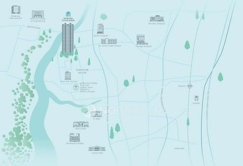 2 BHK Flat In Narang Vivenda For Sale  In Malad West