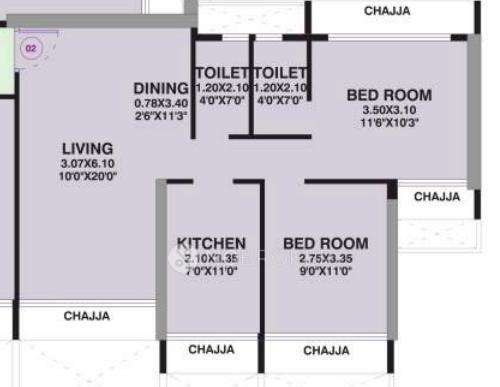 2 BHK Flat In Gami Ved For Sale  In Nerul