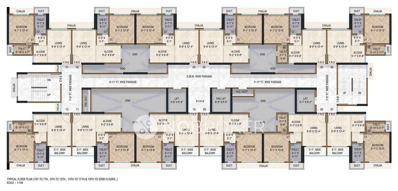 2 BHK Flat In Squarefeet Maha Mauka For Sale  In Thane West