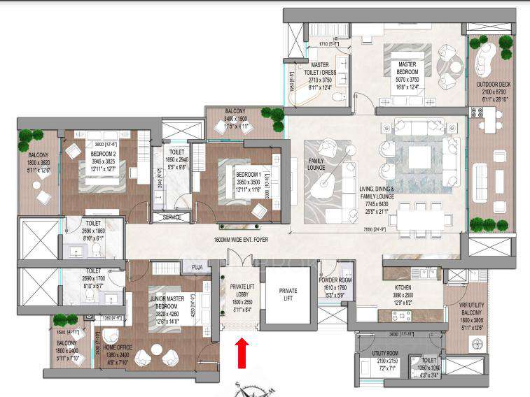 4+ BHK Flat In Signature Global Titanium Spr For Sale  In Sector 71, Southern Peripheral Road