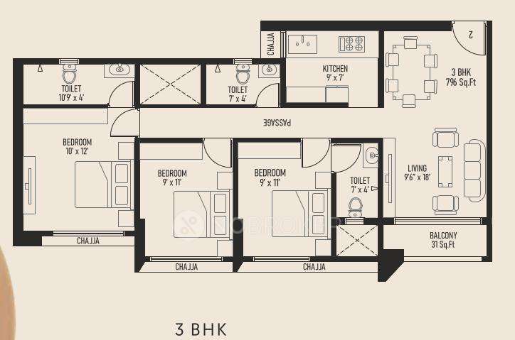 3 BHK Flat In Metro Saraswati Square For Sale  In Mulund West
