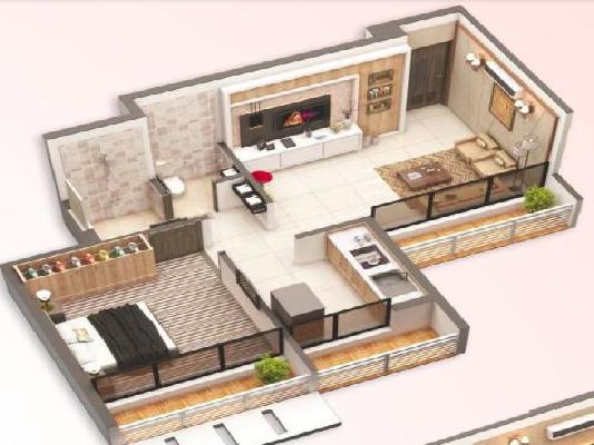 1 BHK Flat In Planet Riverfront For Sale  In Taloja