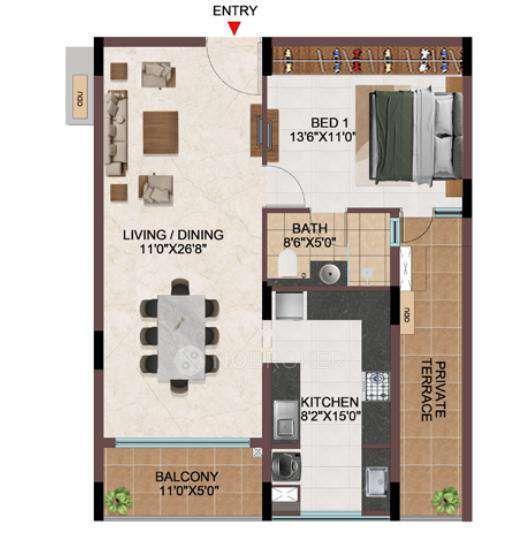 1 BHK Flat In Casagrand Holachennai For Sale  In Omr