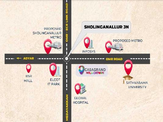 1 BHK Flat In Casagrand Holachennai For Sale  In Omr