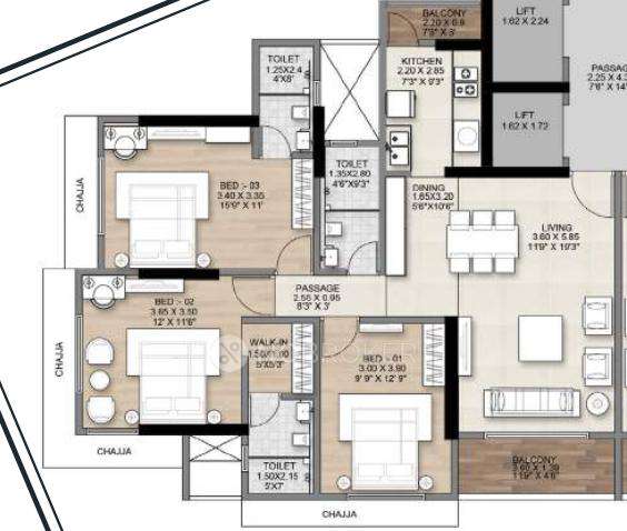 3 BHK Flat In Sach Splendid For Sale  In Khar West